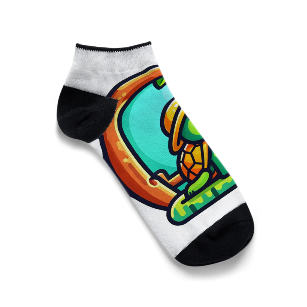 Bumps Design Collectionのパパイヤとかめたろう Ankle Socks