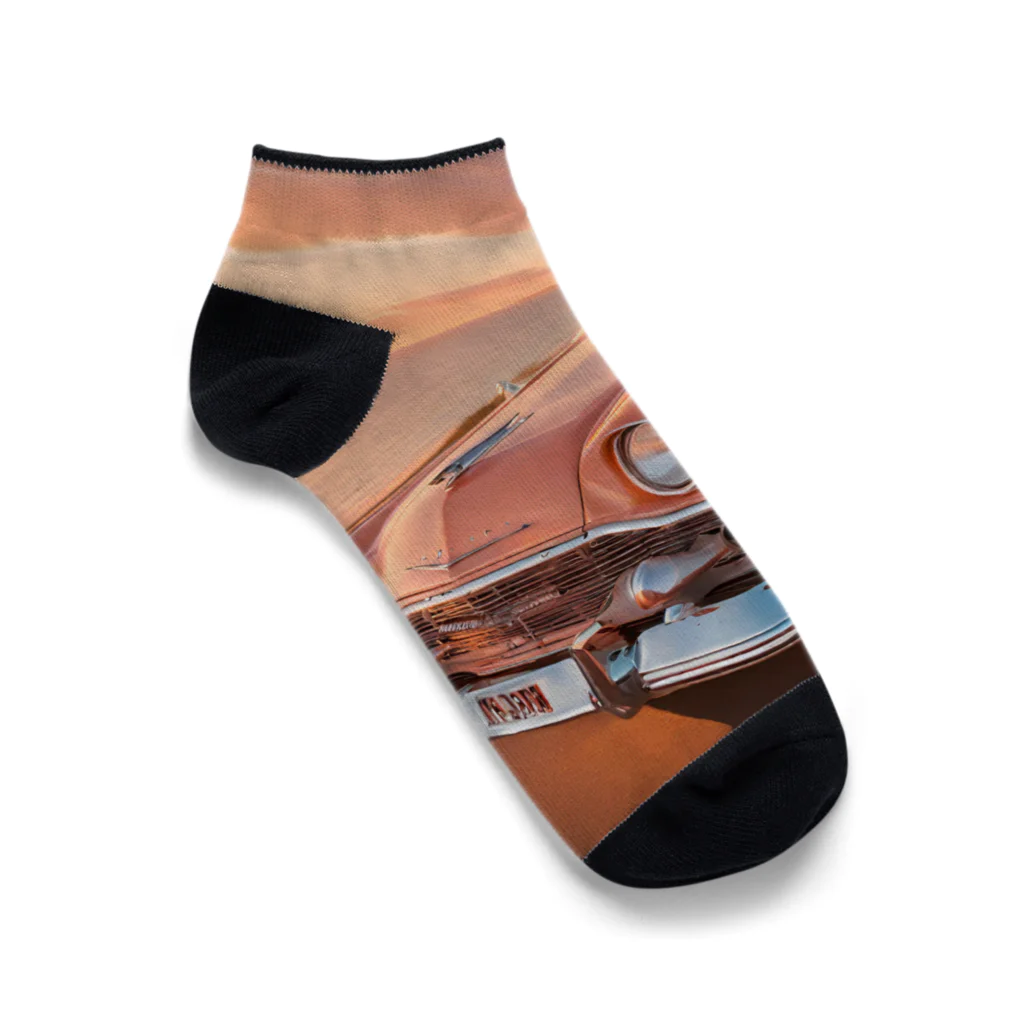 SUNSET TAKEOFFのSUNSET ハワイアンクラシックカー Ankle Socks