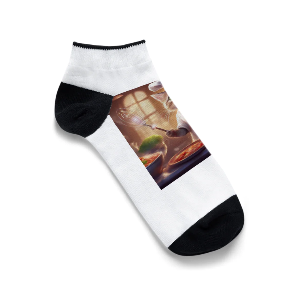 キャリーのcooking猫 Ankle Socks