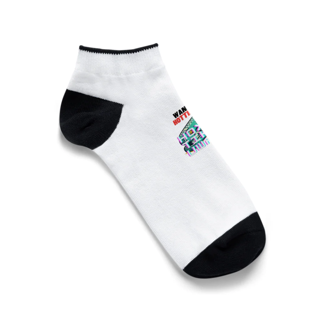 ken12のホッチキスワニ Ankle Socks