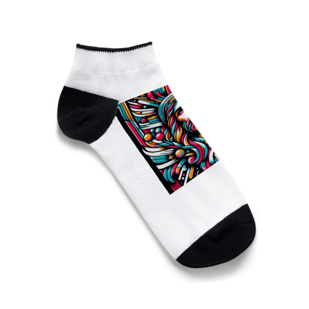 Kuris-DesignのThanks GOD,I'm alive. Ankle Socks