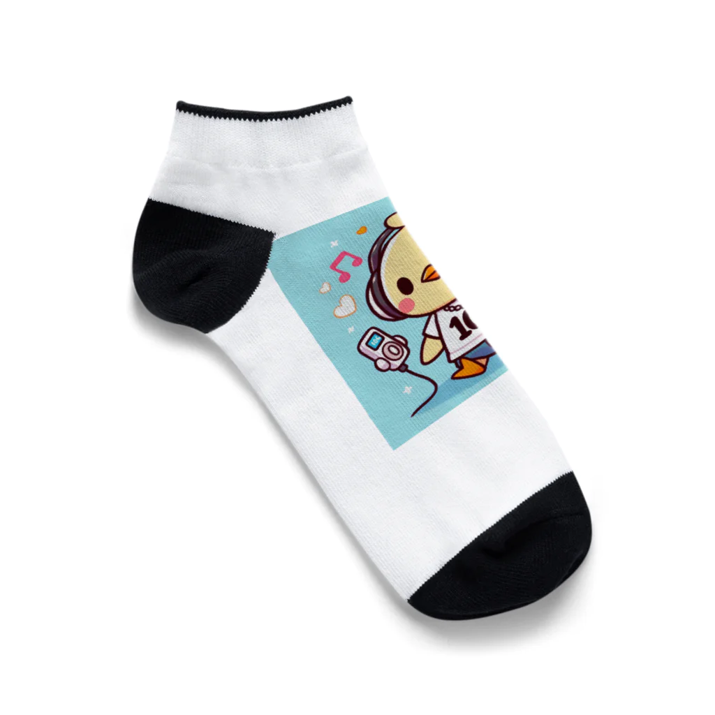 音楽ルー106のかわいいヒヨコ Ankle Socks