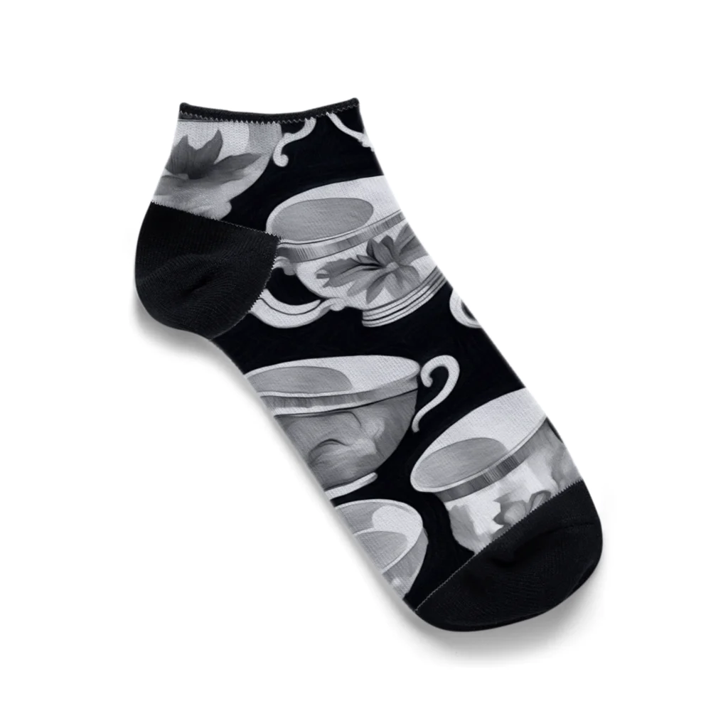 (っ◔◡◔)っ ♥ Le Petit Trésor ♥の花の詩カップ(The Flower Poetry Cup) Ankle Socks