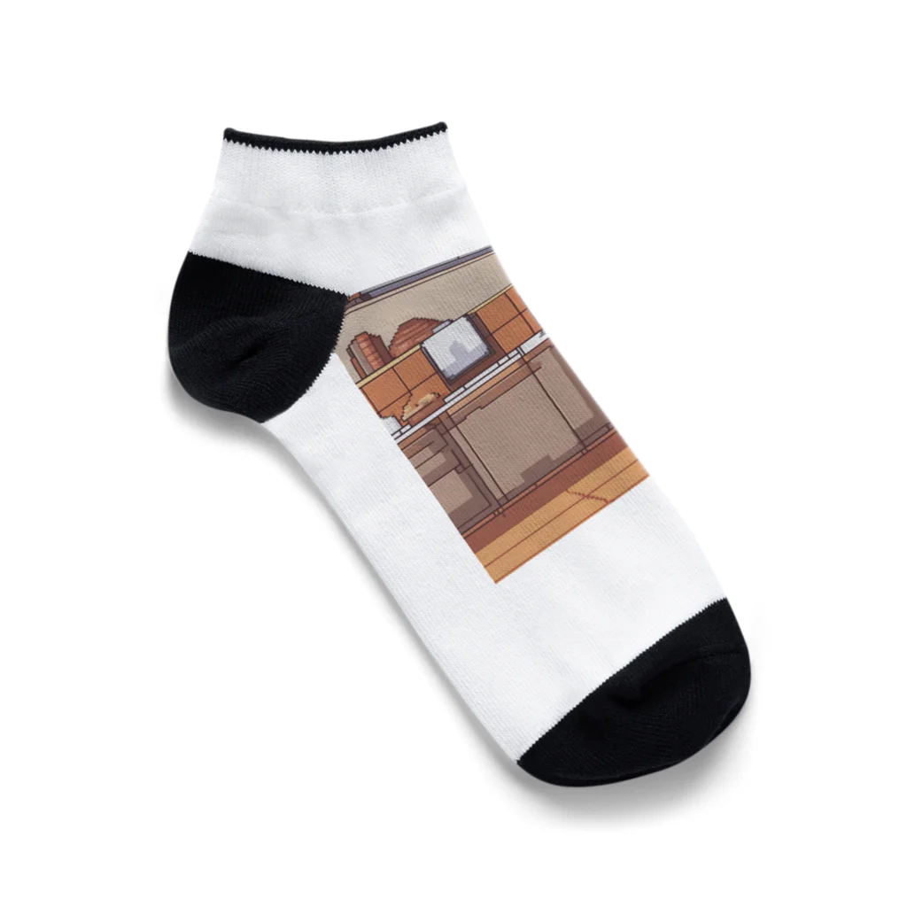 masaのカウンターの上で眠っている猫 Ankle Socks