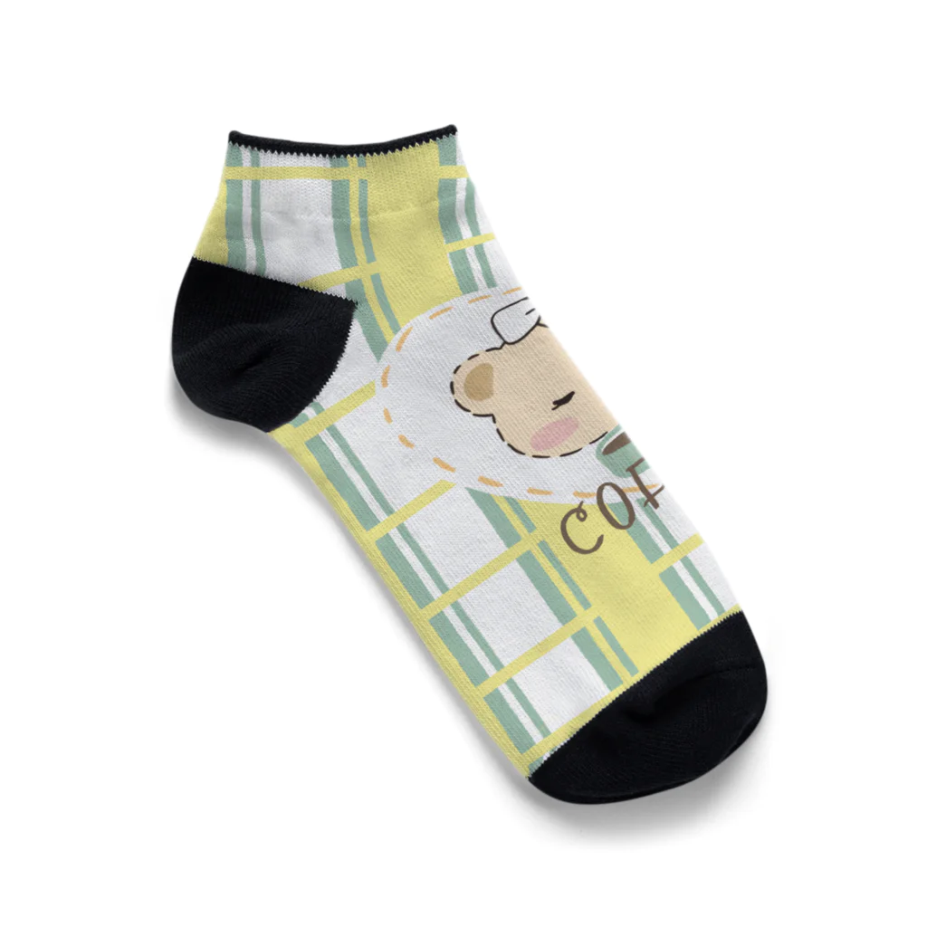 KUROのおみせのおしゃれなくま Ankle Socks