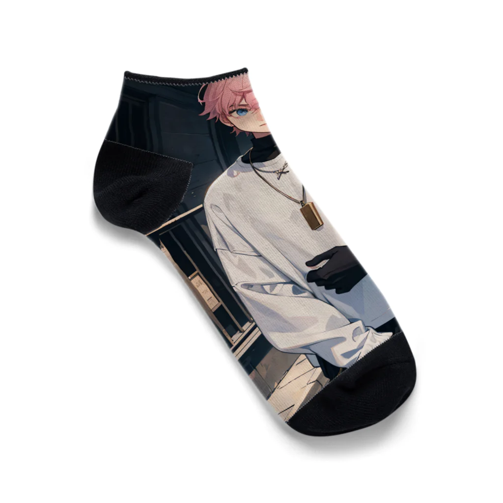にこにこイケメンファクトリーの桜木ハルト　"シャーベット・スプラッシュ・イケメン・コレクション！！" Ankle Socks