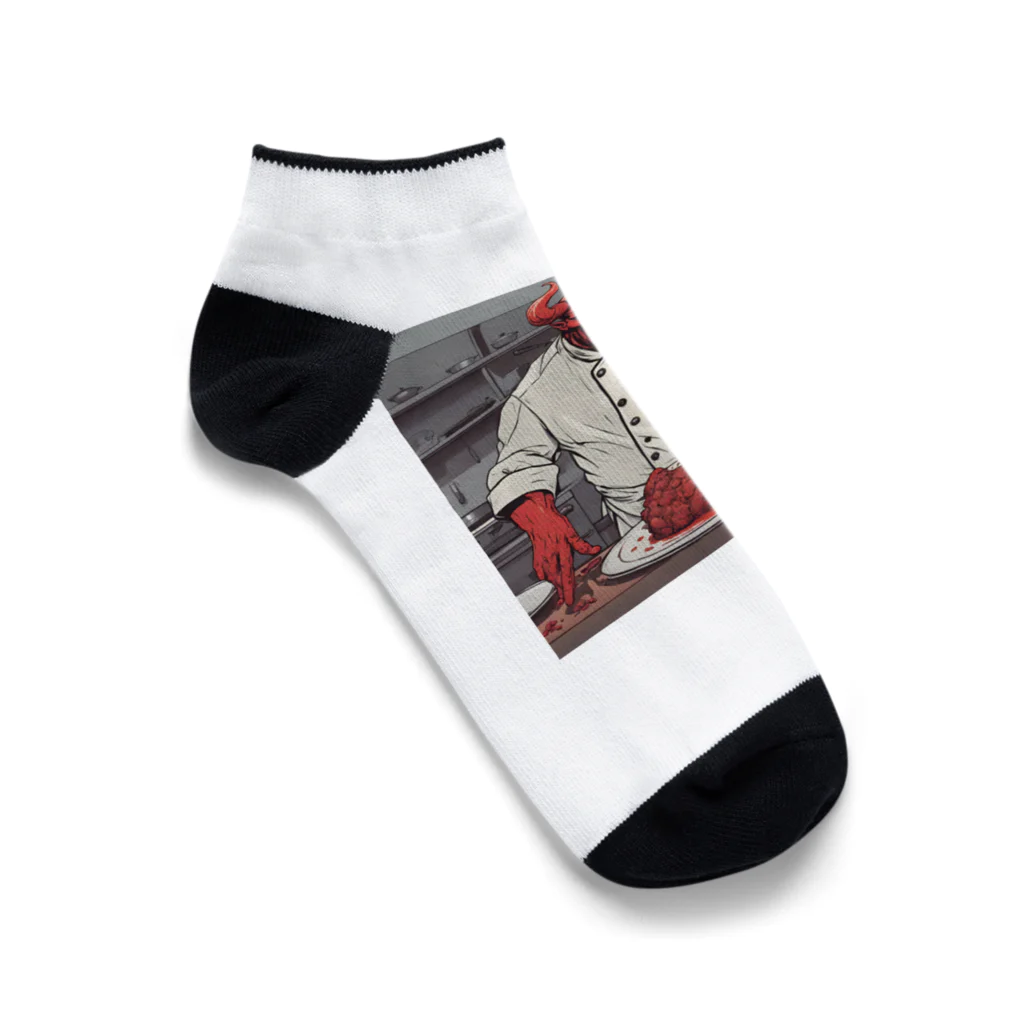 d-design-labのdevil's cookingグッズ Ankle Socks