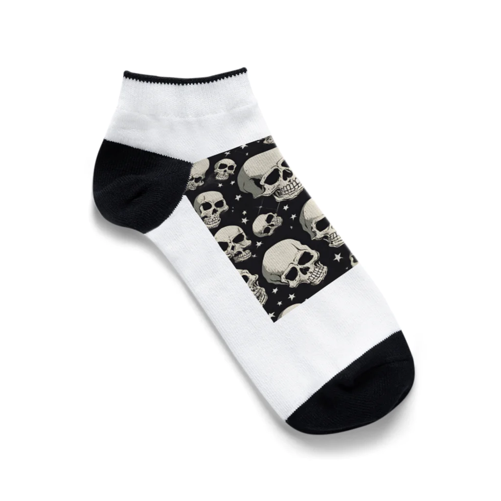 gratefulのロックンロールスカル Ankle Socks