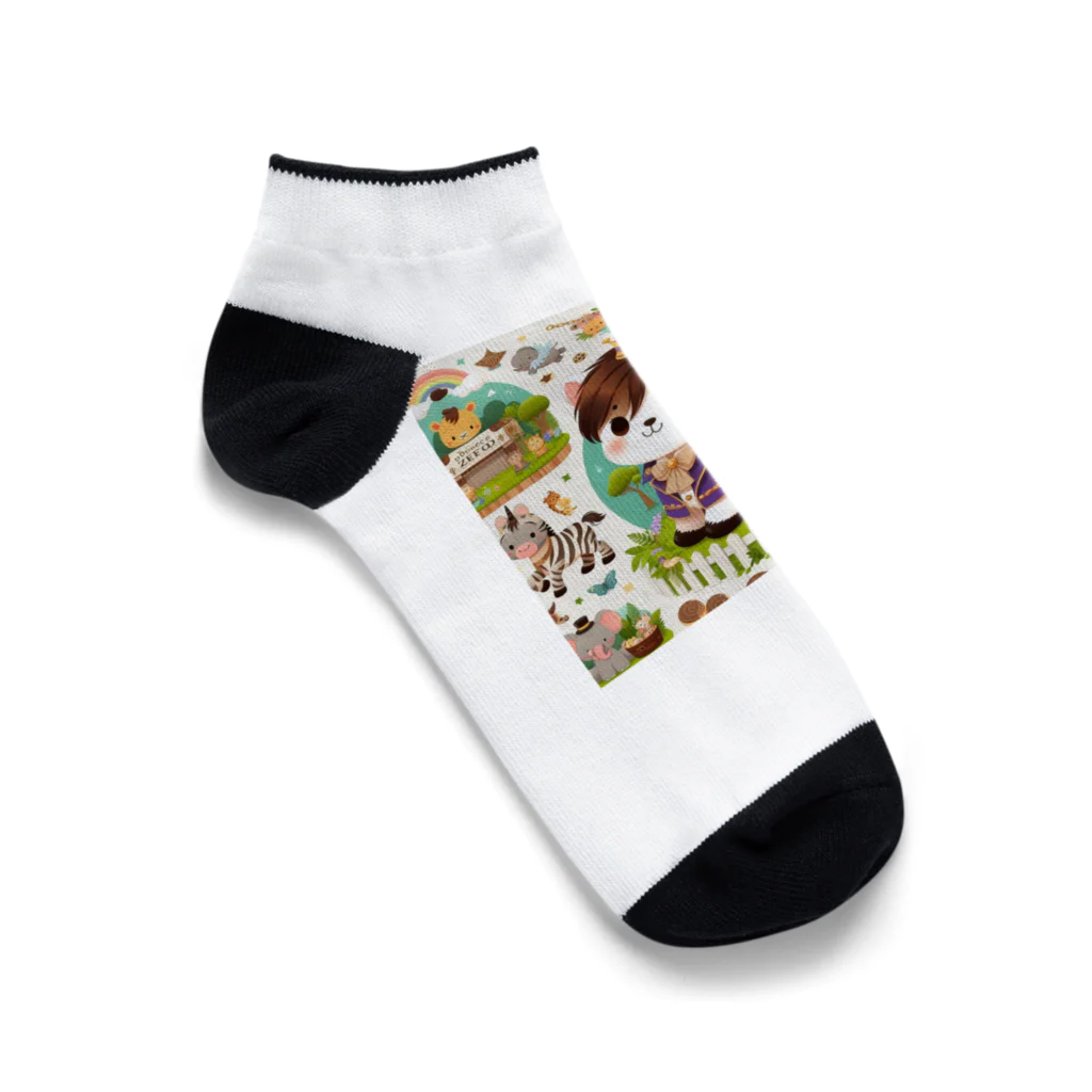 deepspeedkazumannのゆかいなZOO Ankle Socks