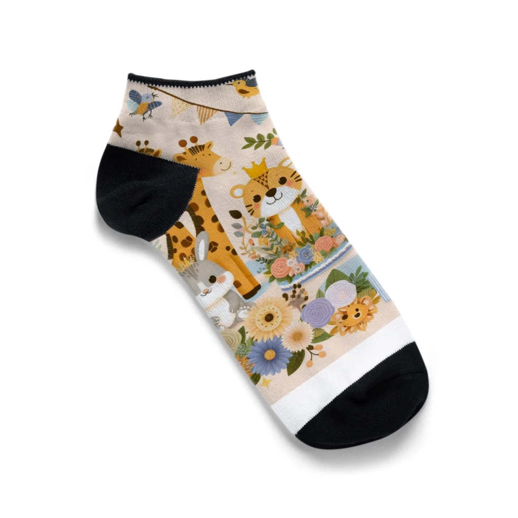 deepspeedkazumannのゆかいなZOO Ankle Socks