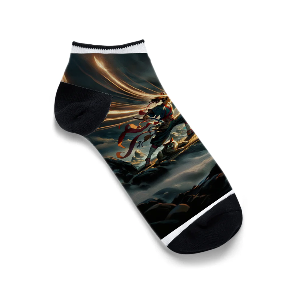 zangaiohのシン桃太郎1 Ankle Socks