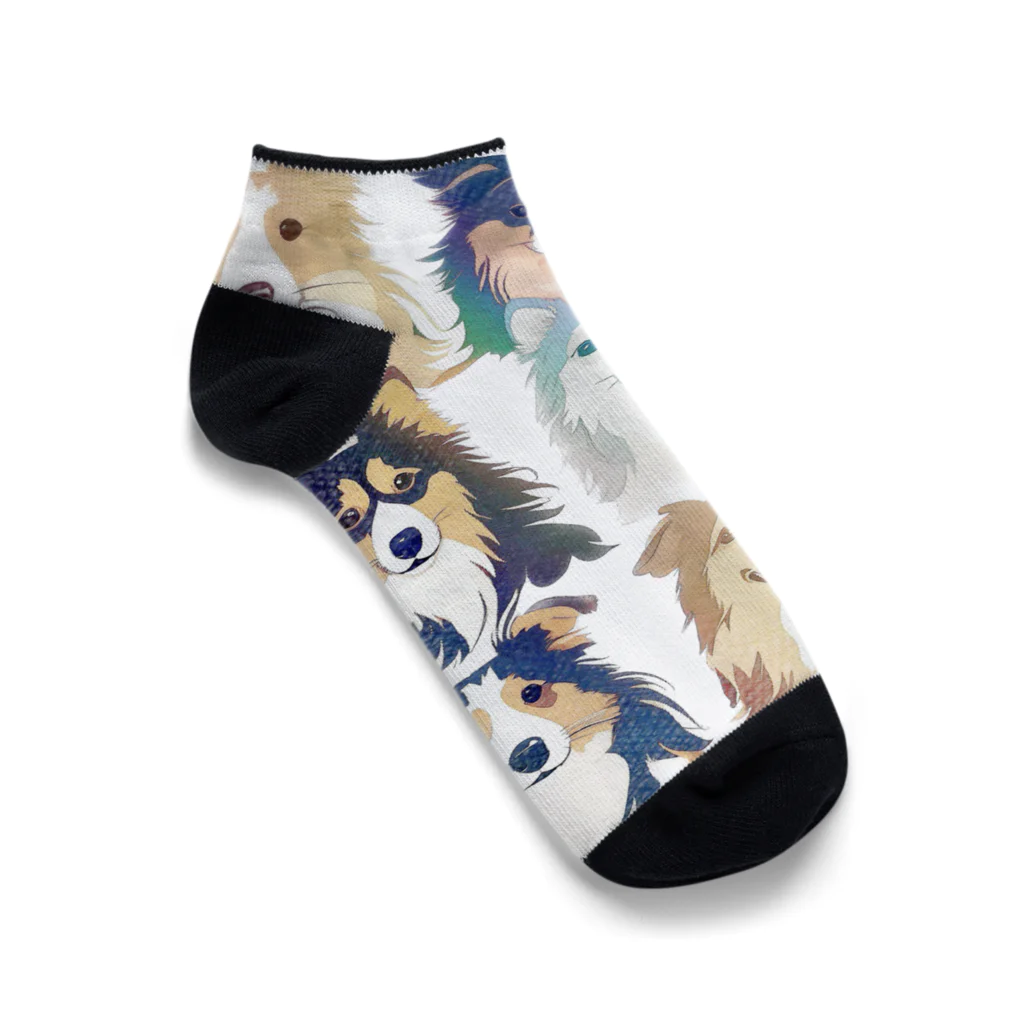 a_c0111のシェルティグッズ Ankle Socks