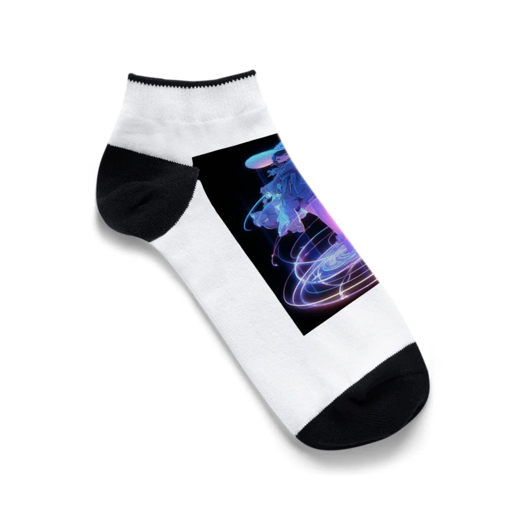 レーザーの魔法少女 Ankle Socks