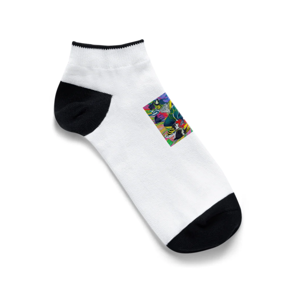 FoL_andのdogまん Ankle Socks