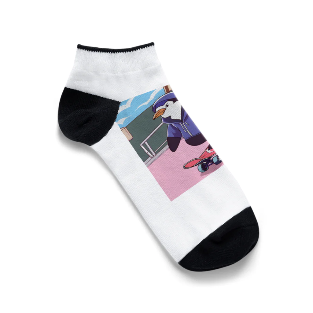 tak12_12のスケーターペンギン君 Ankle Socks