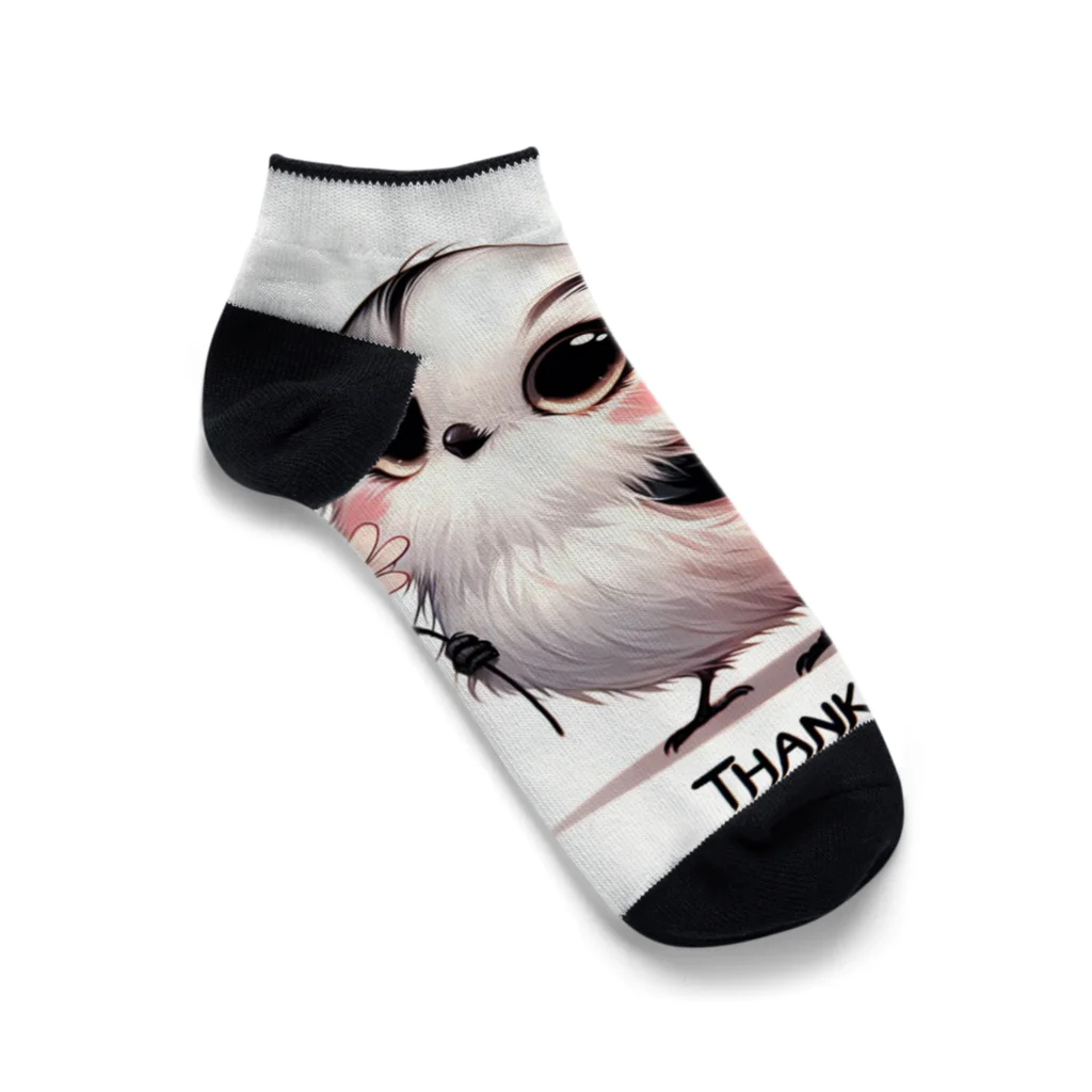 mimikkyu322のLong-tailed Tit  Ankle Socks