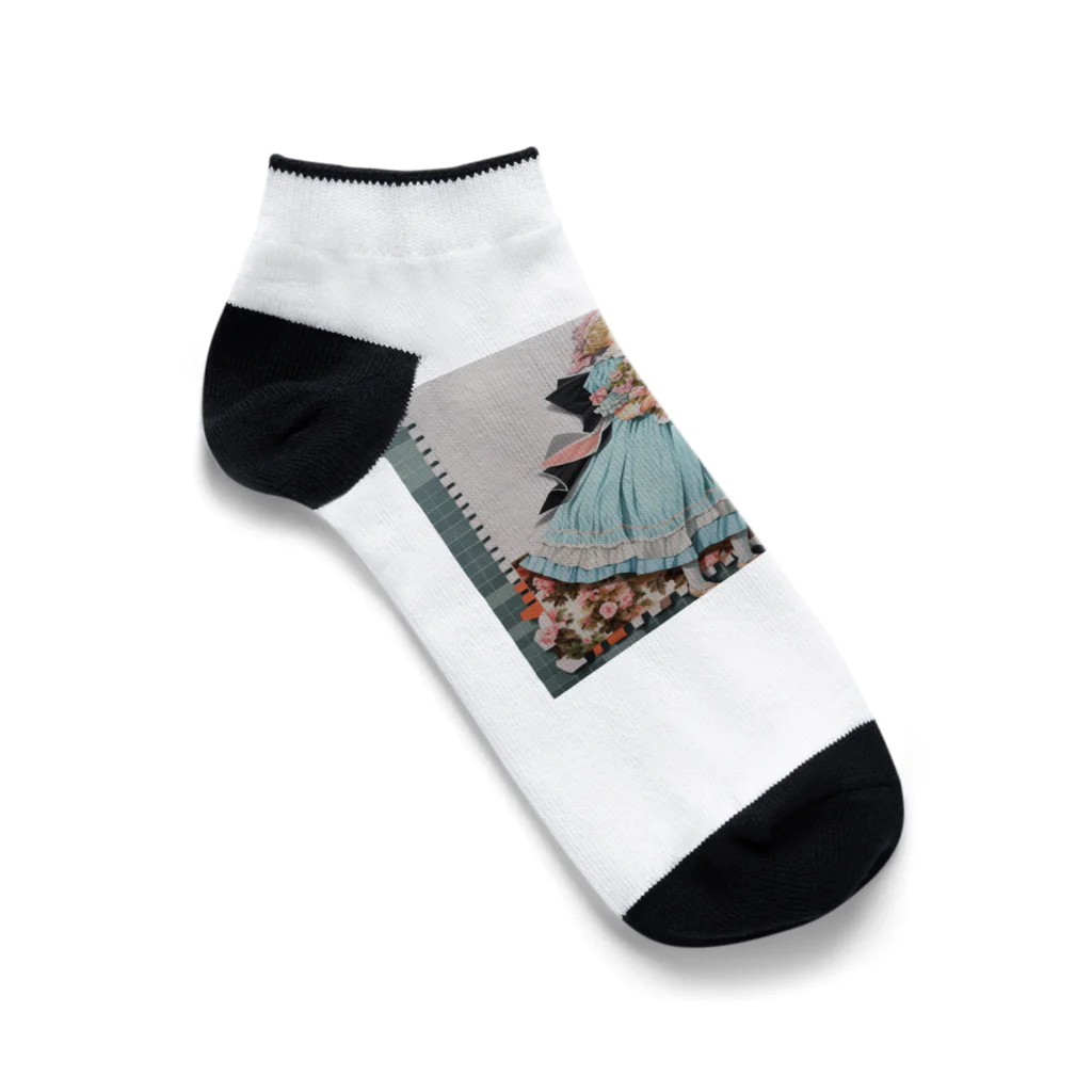 AQUAMETAVERSEの可愛い姉妹たち アメジスト2846 Ankle Socks