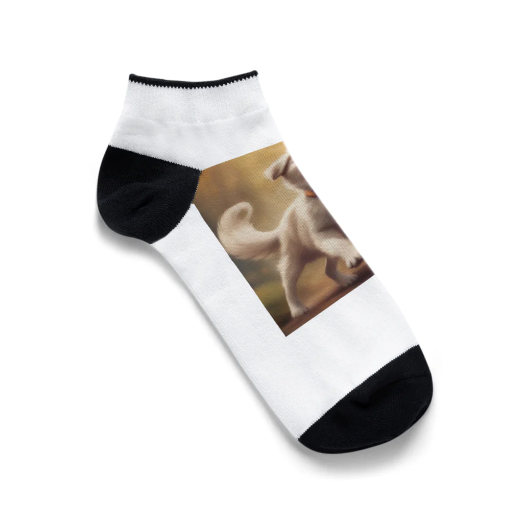 h_n_k_kの可愛い小型犬 Ankle Socks