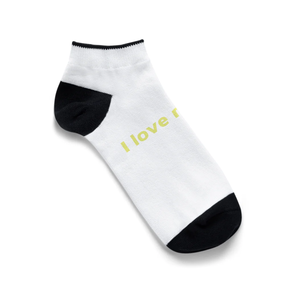 I love...のI love my wife logo Ankle Socks