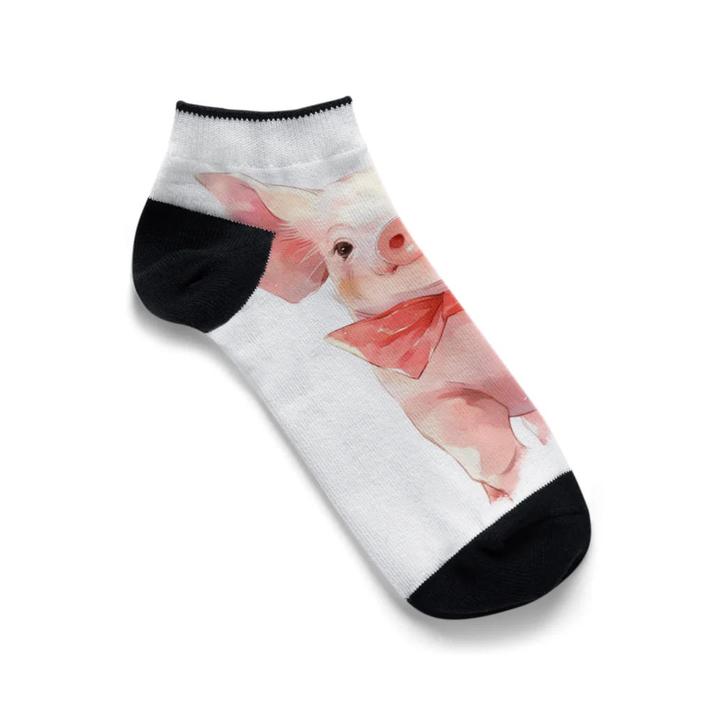 AQUAMETAVERSEのミニ豚　エンジェル717 2065 Ankle Socks