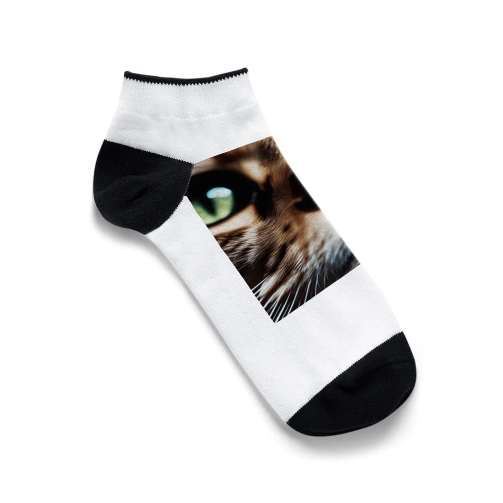 feliceのキャットフードの匂いに反応する猫 Ankle Socks