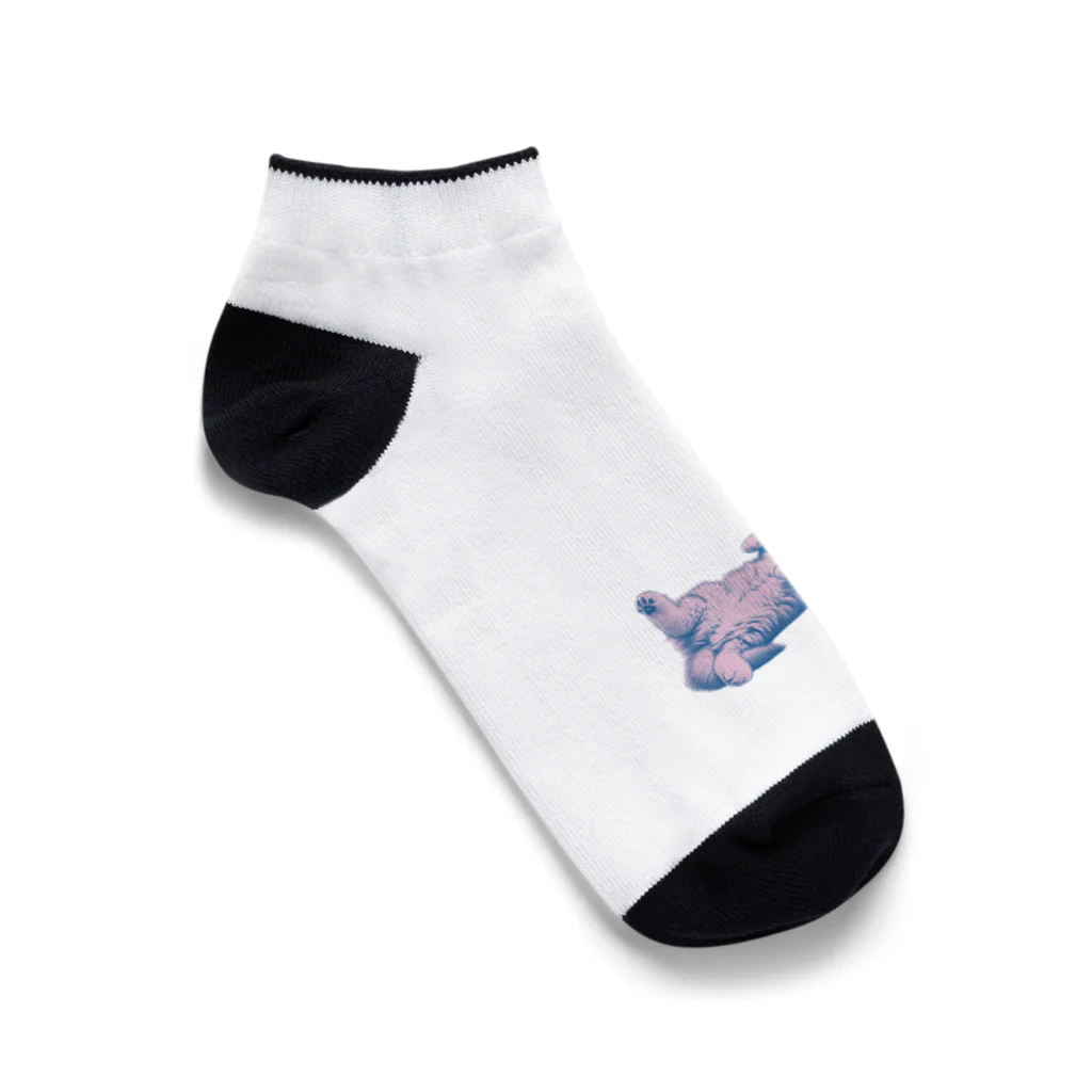 sansamのねこごろり Ankle Socks