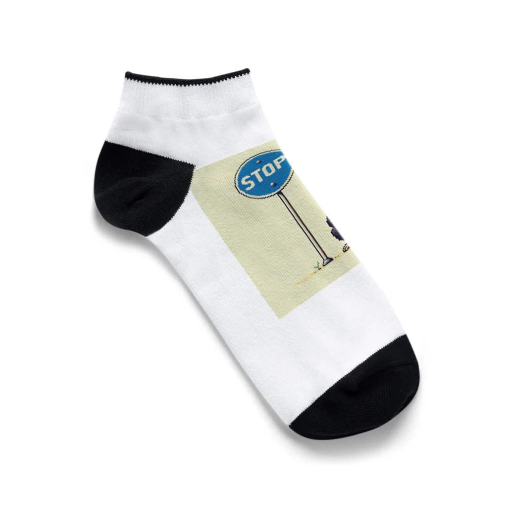 POLYPCのSTOPチンパンジー Ankle Socks