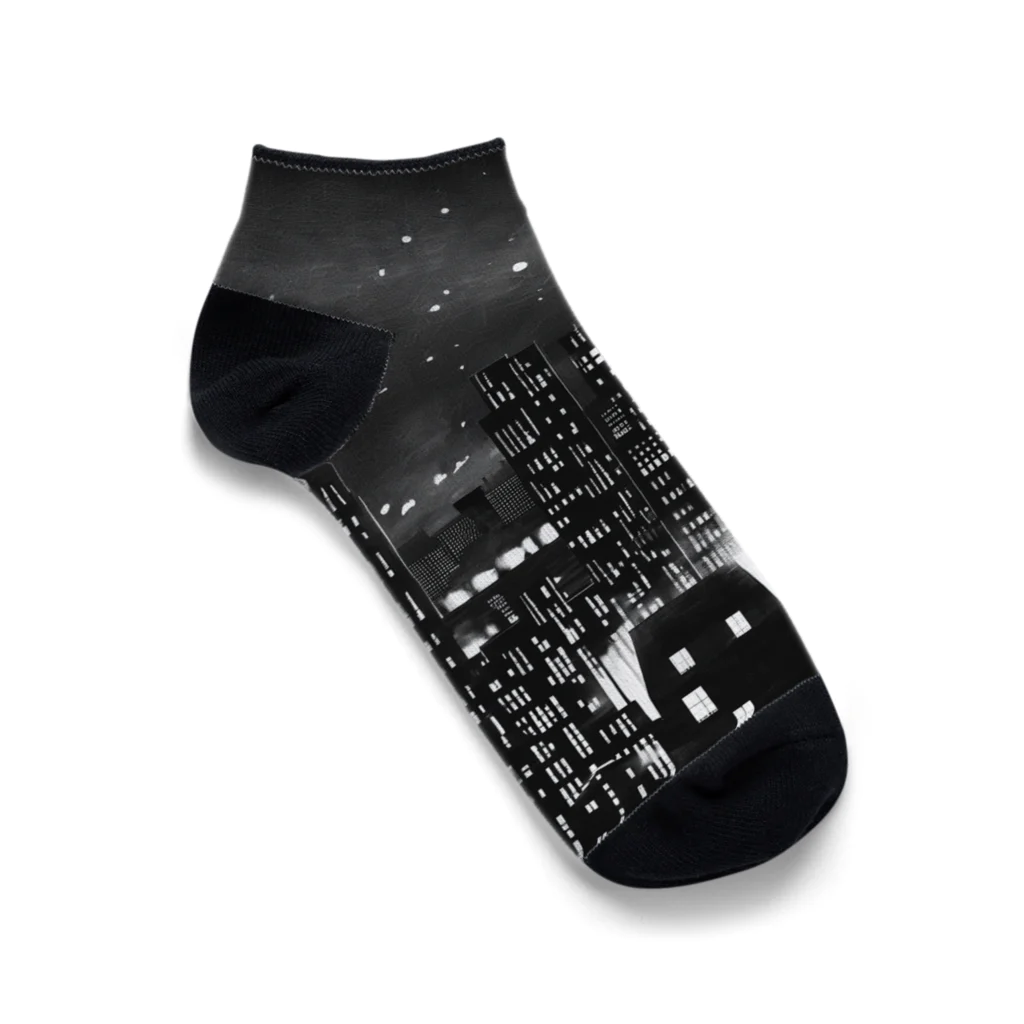 MEGROOVEの都会の夜景🏙 Ankle Socks