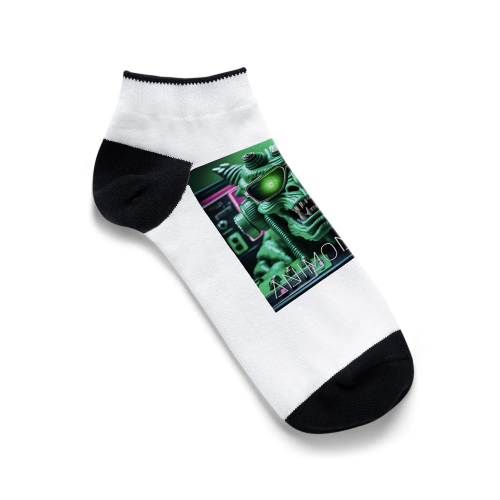 ANIMONSTALSのグリーン・モンスタル@tコックピット Ankle Socks