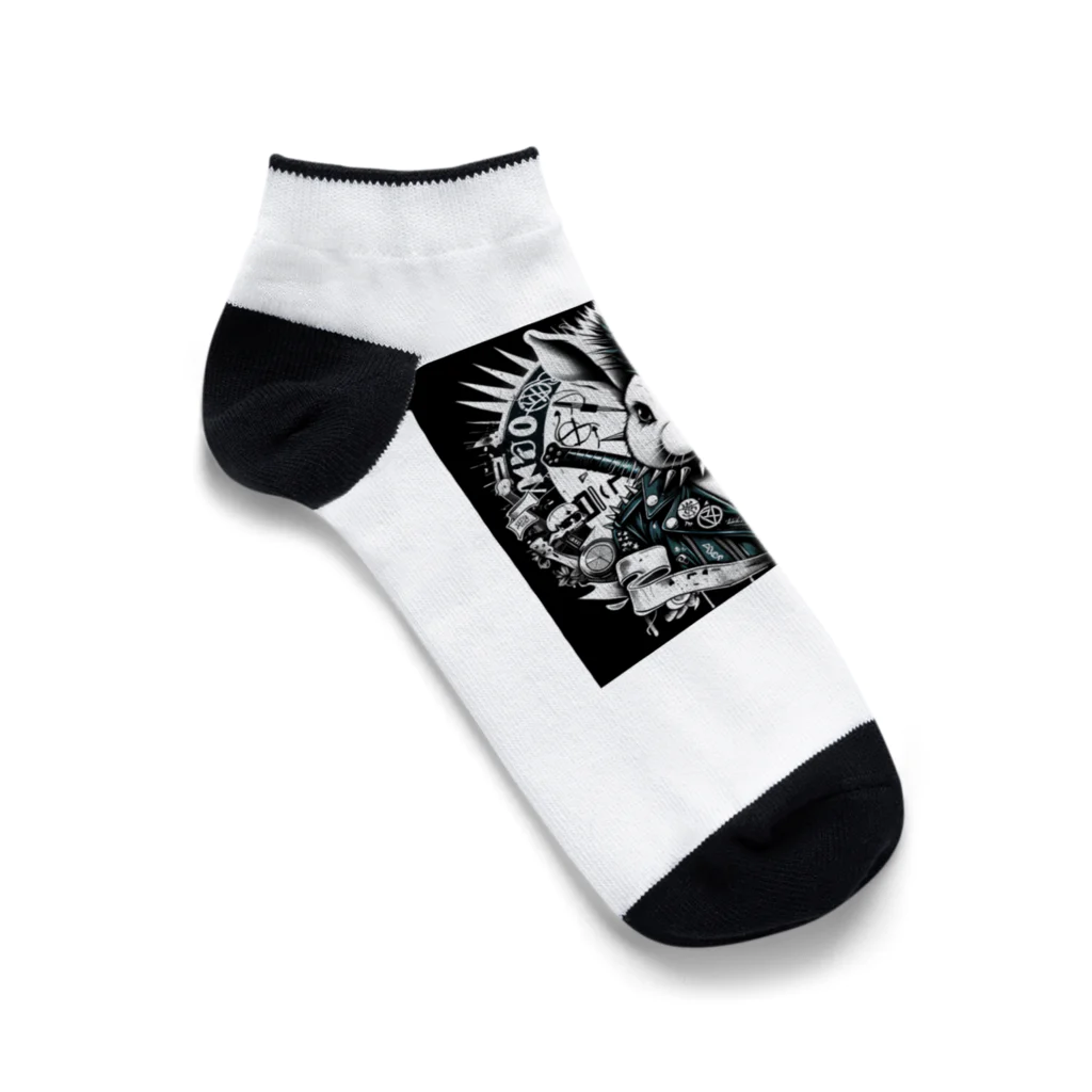 nkcamelliaのラビットパンク Ankle Socks