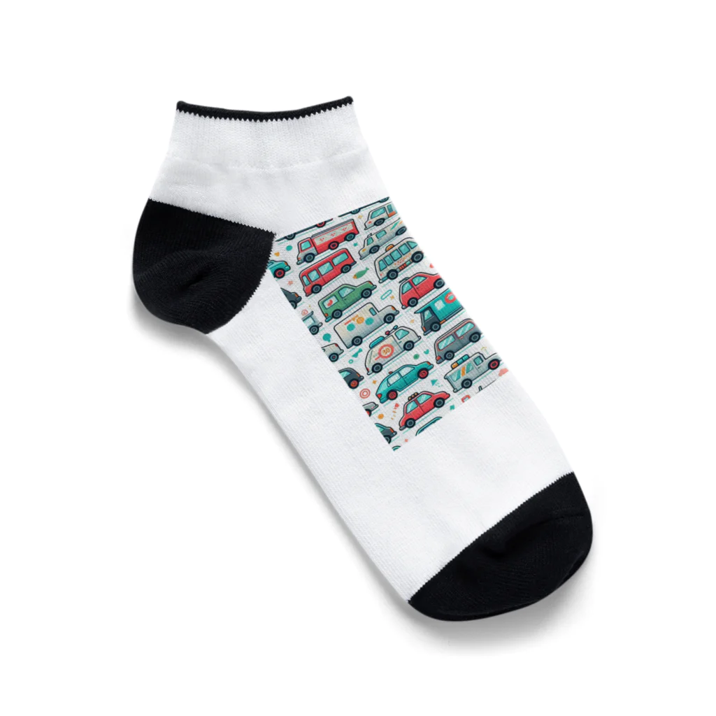 Ricueのカワイイはたらくクルマたち1 Ankle Socks