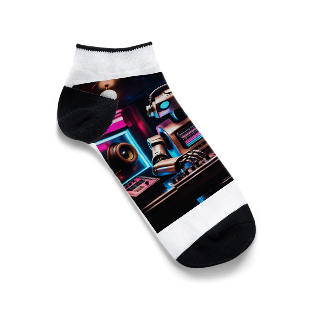 パワドラのDJロボット1 Ankle Socks