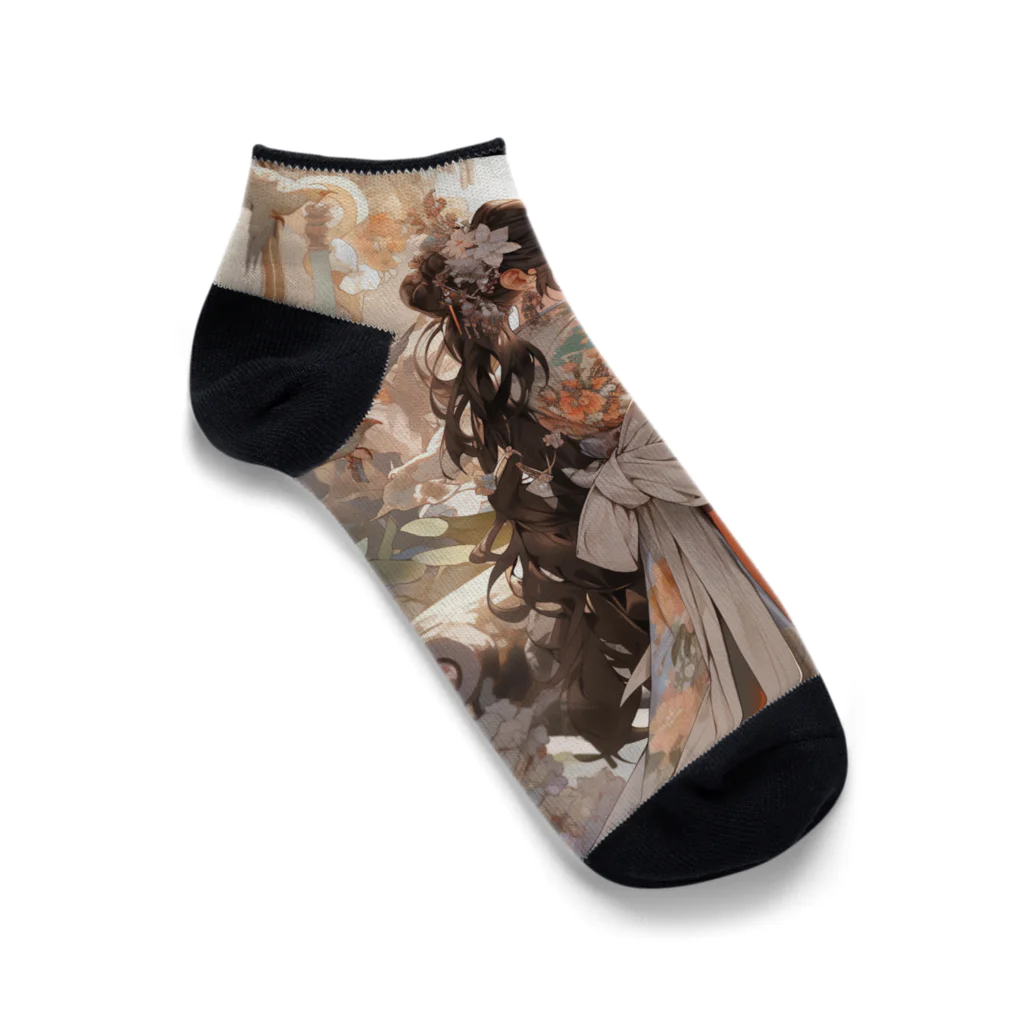 AQUAMETAVERSEの東洋のお姫様　なでしこ1478 Ankle Socks