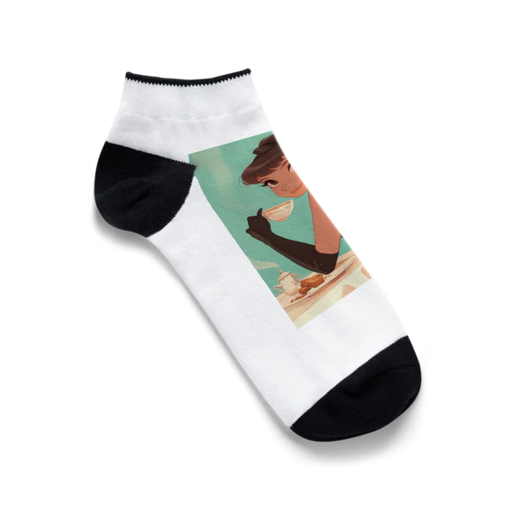 AQUAMETAVERSEのティファニーでお茶を　Hime  2530 Ankle Socks