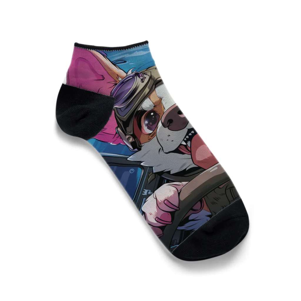 doku-chiwawaのbaddog Ankle Socks