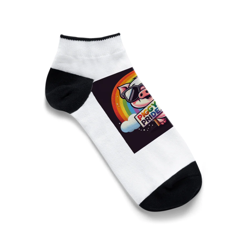 Peruperuの可愛い子豚 Ankle Socks