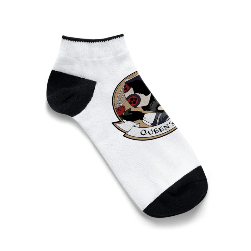 QUEEN’ｓRUSHのQUEEN'S RUSHショップロゴ Ankle Socks