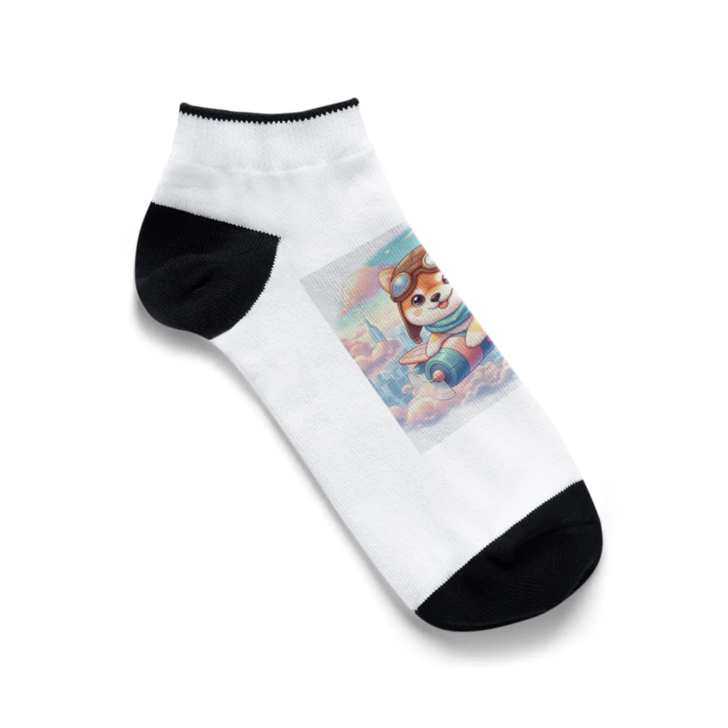 noririnoの空とぶ犬 Ankle Socks