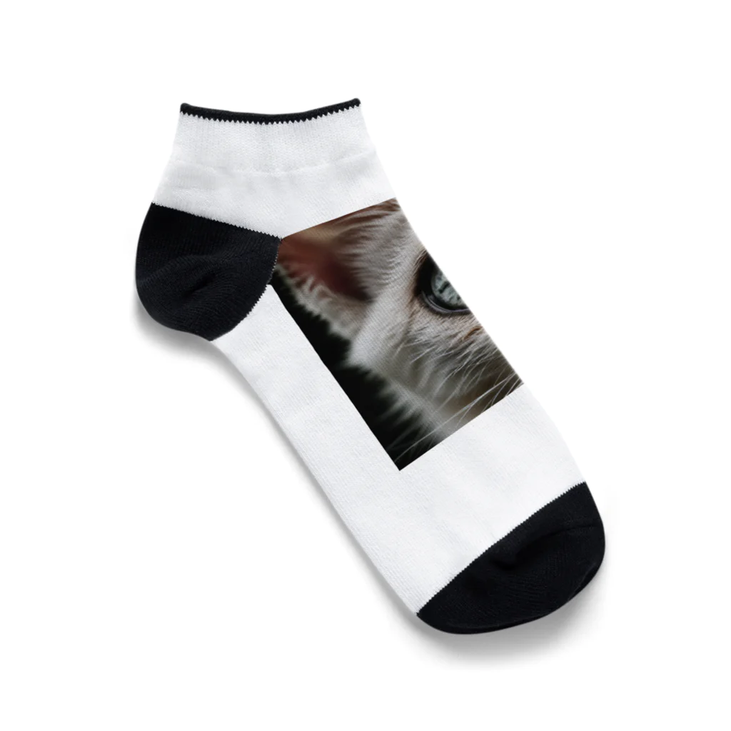 Suminekoのドアップ猫さん Ankle Socks