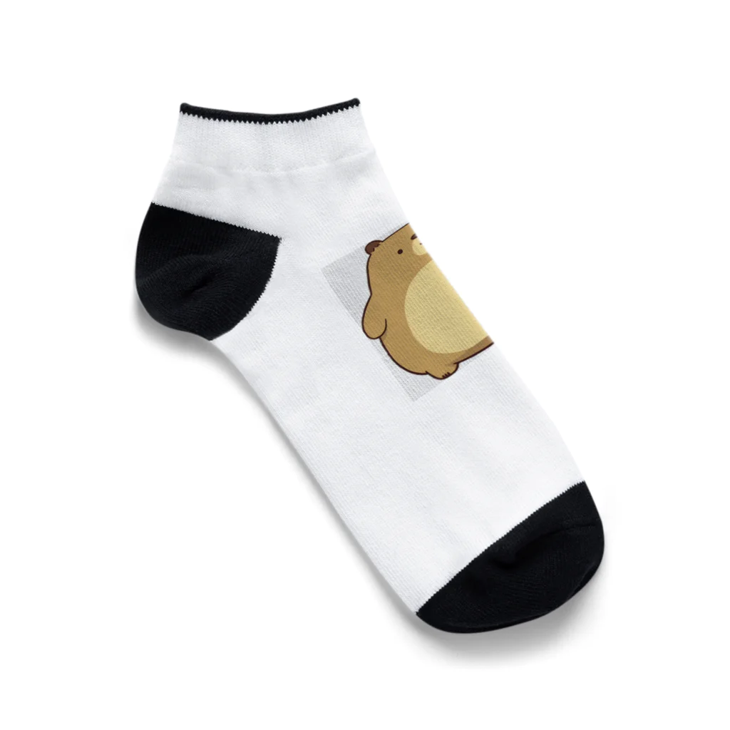 まるくてゆるい生き物屋さんのまるくまさん Ankle Socks