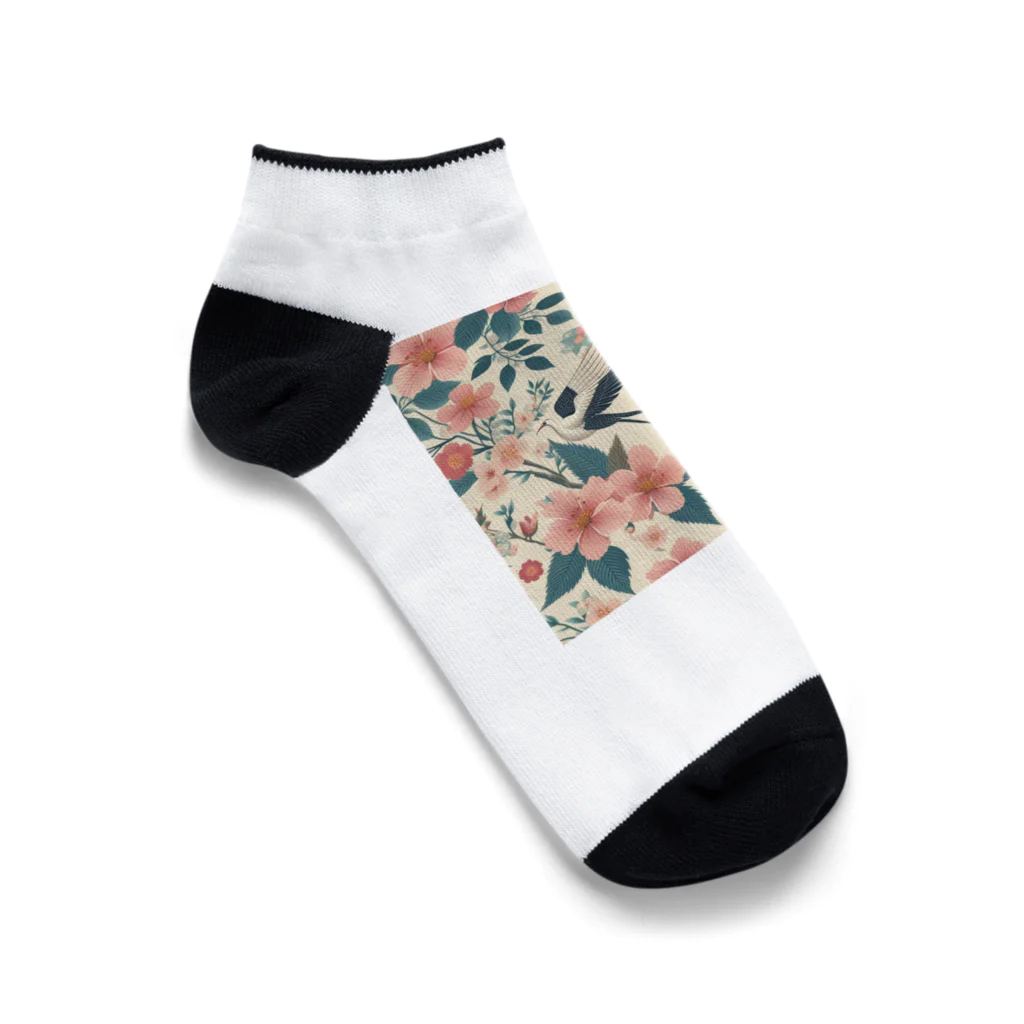 エレクトロエッセンスの和風 Ankle Socks