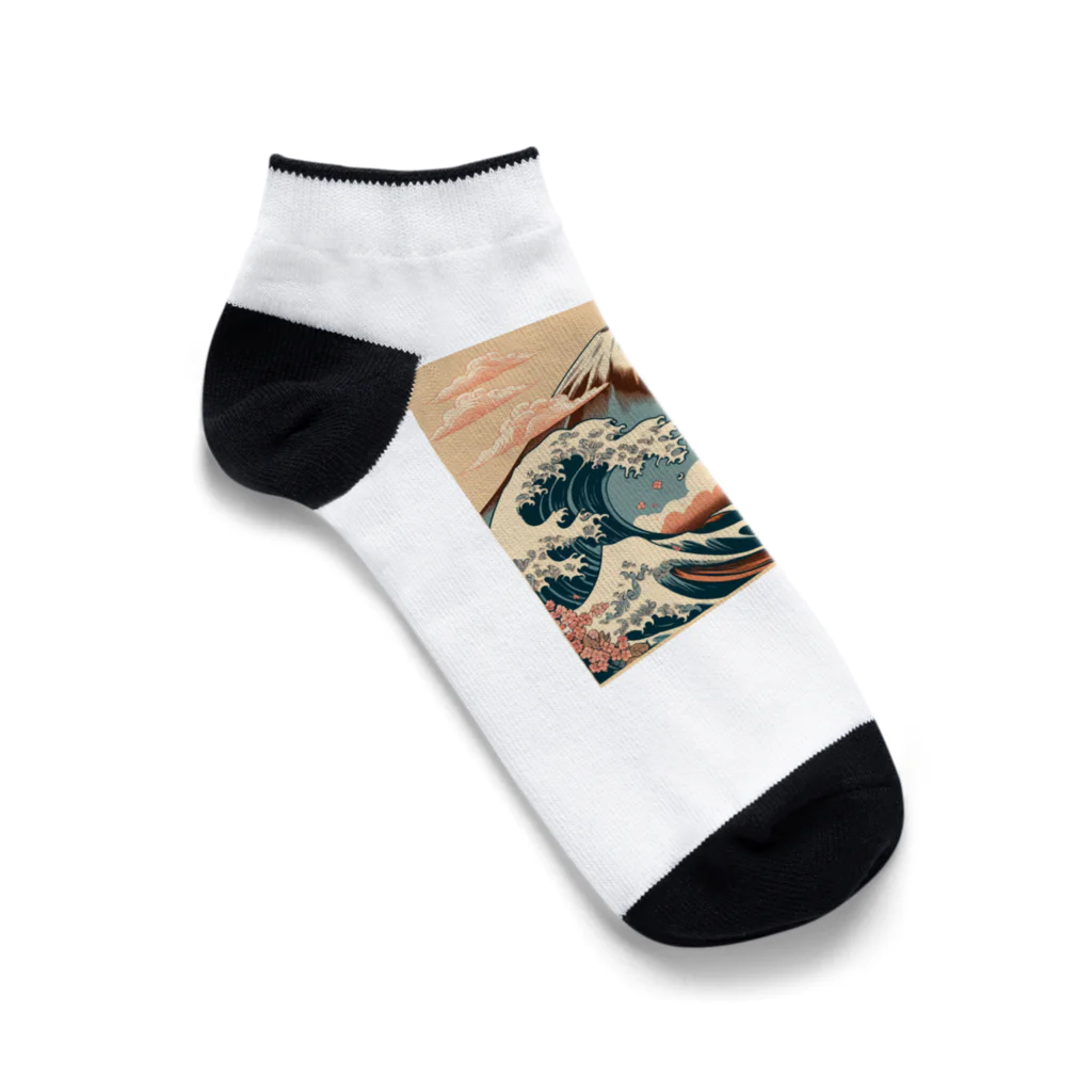 Natural_designの永遠の富士山 Ankle Socks