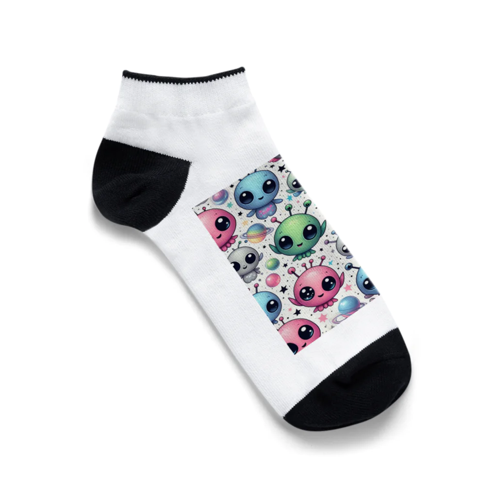 うちゅ〜じんのうちゅ〜どっと Ankle Socks