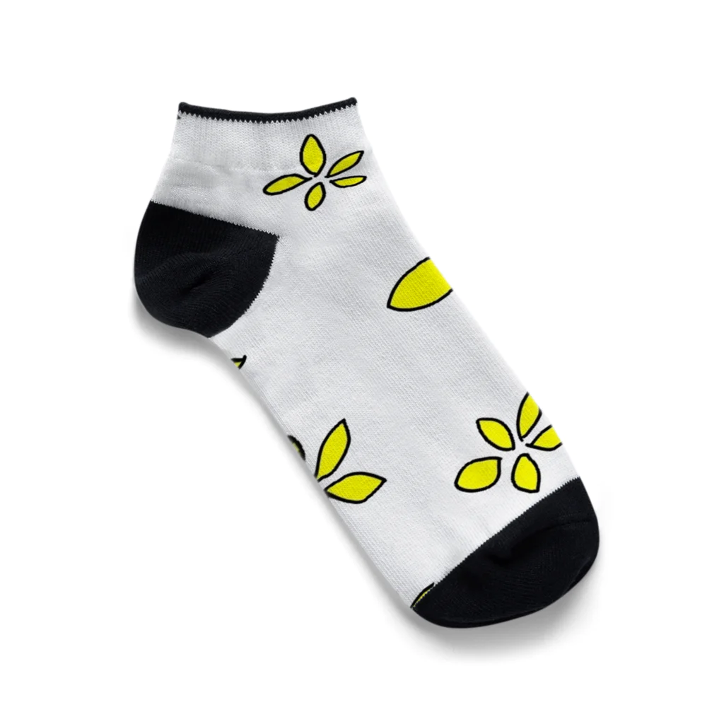 れもんのお店のレモンが花になった日 Ankle Socks