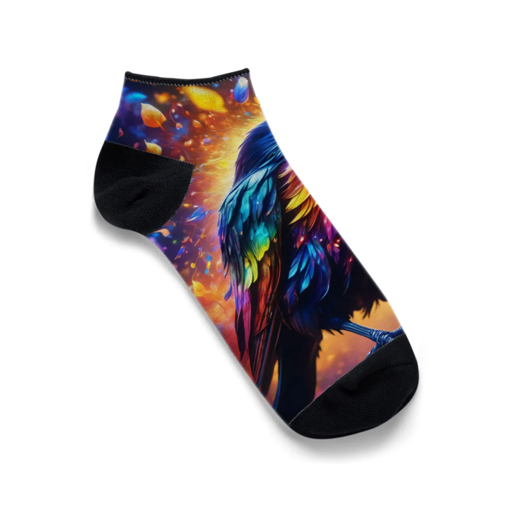 yamamon39のカラス　001 Ankle Socks