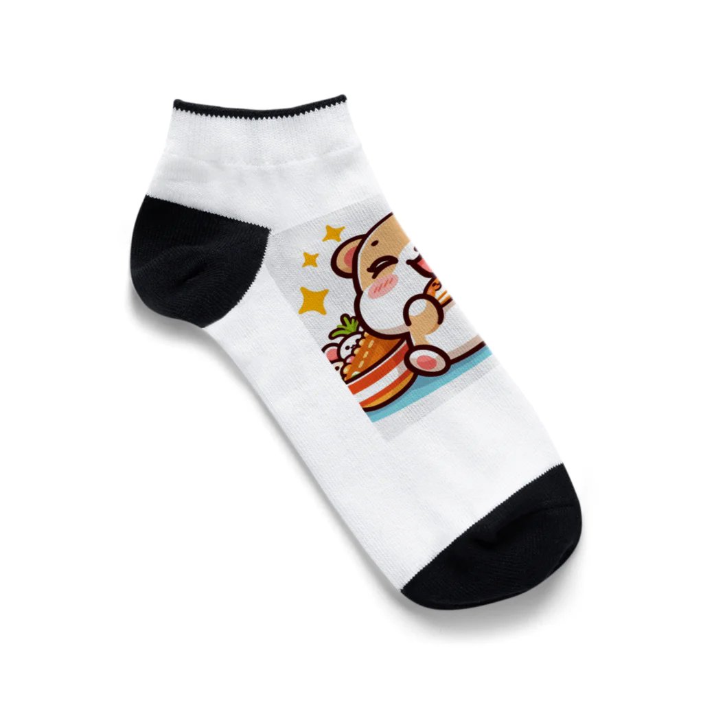 iota01の食欲旺盛なかわいいハムスター Ankle Socks