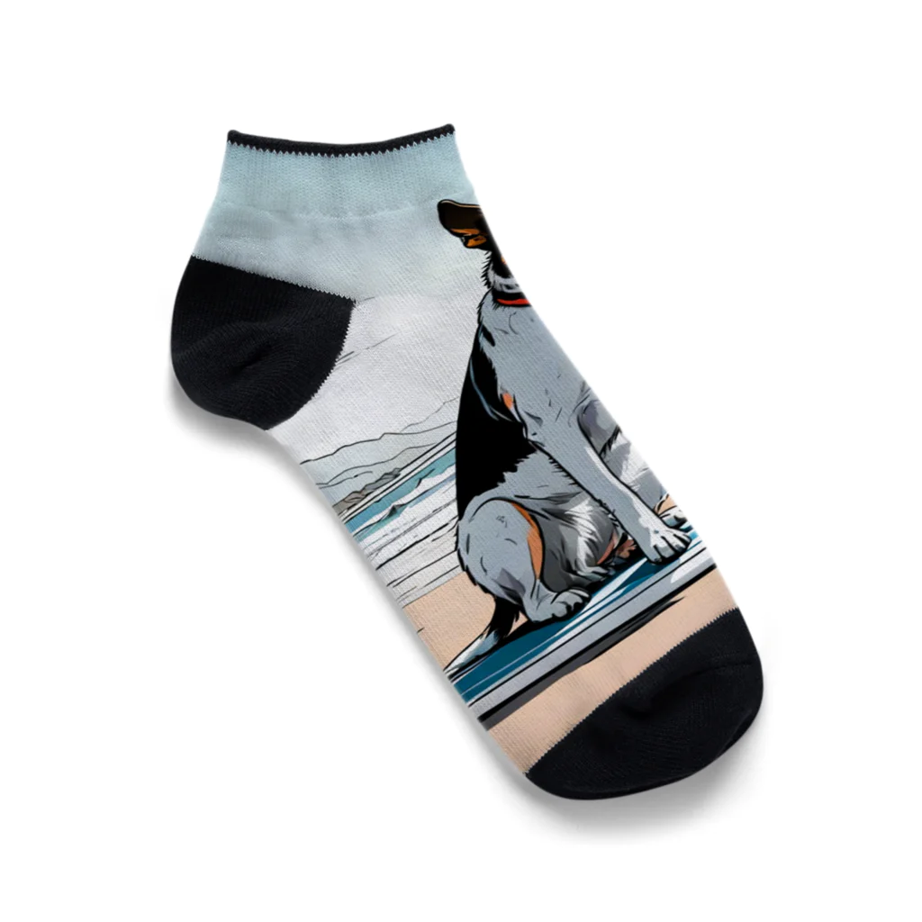 studio eizoのおいら波乗り🐕犬サーファー🏄 Ankle Socks