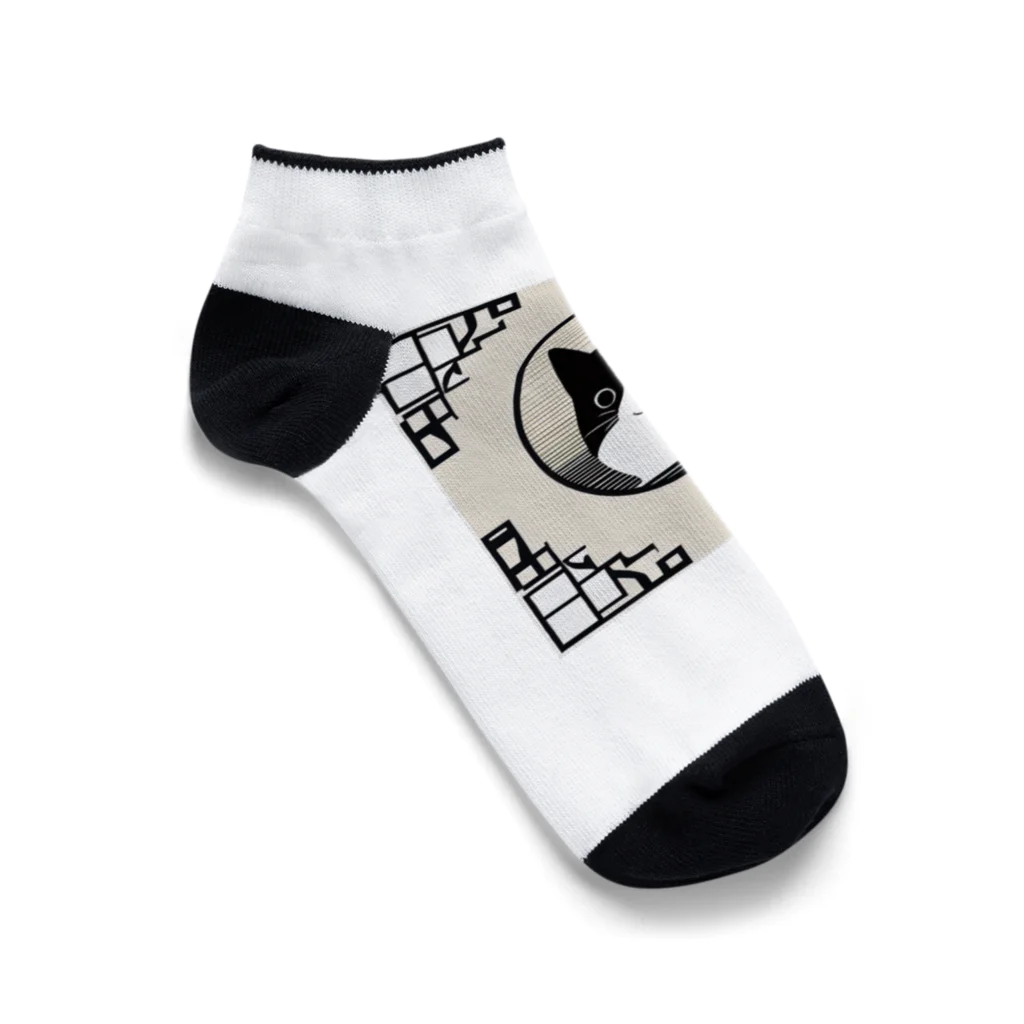 DIMDIMの脳内ショップの猫ちゃん Ankle Socks