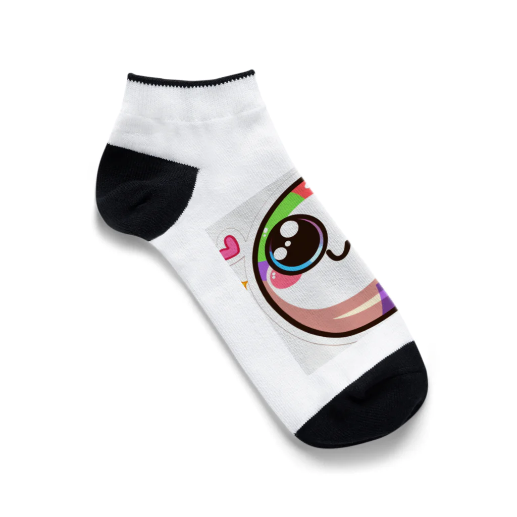 yuyuworldのにこにこスマイル Ankle Socks