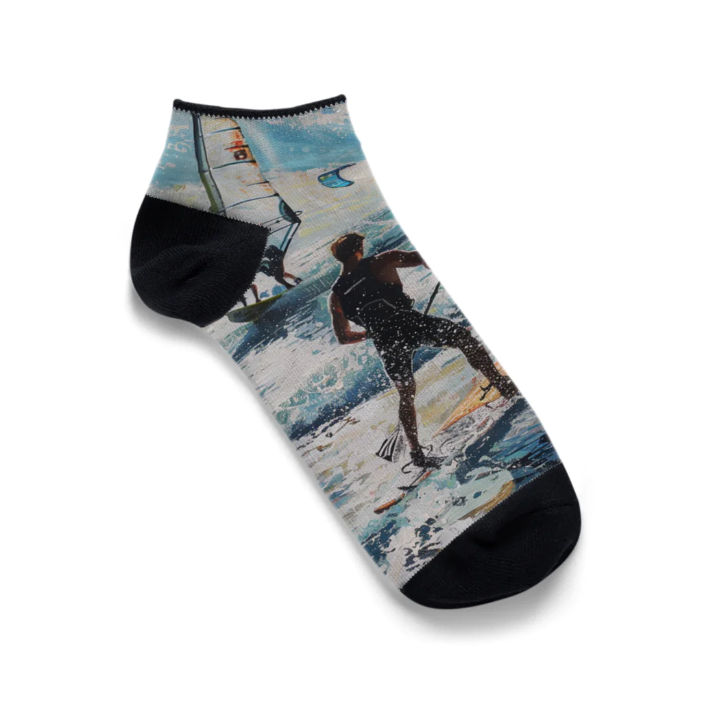 AQUAMETAVERSEのsupとwindsurfingレース　エンジェル717 2065 Ankle Socks